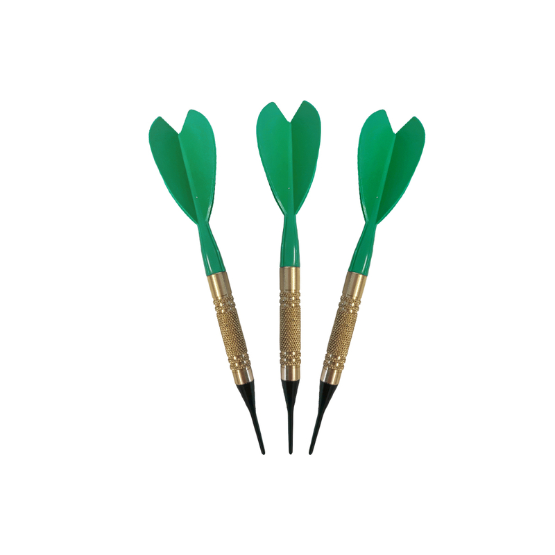 Set de 3 Fléchettes standard pointe soft Verte - D1152V Set de 3 Fléchettes standard pointe soft Verte - D1152V