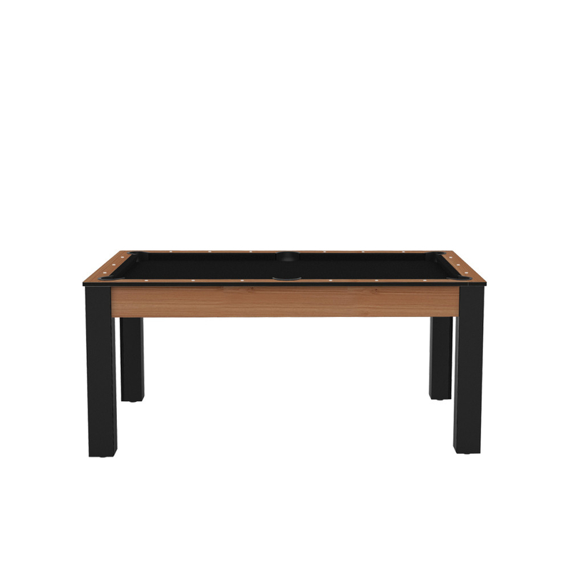 Billard Américain TENNESSEE Coloris Hêtre Boisé - Tapis et Pieds Noirs - BDF400HBN