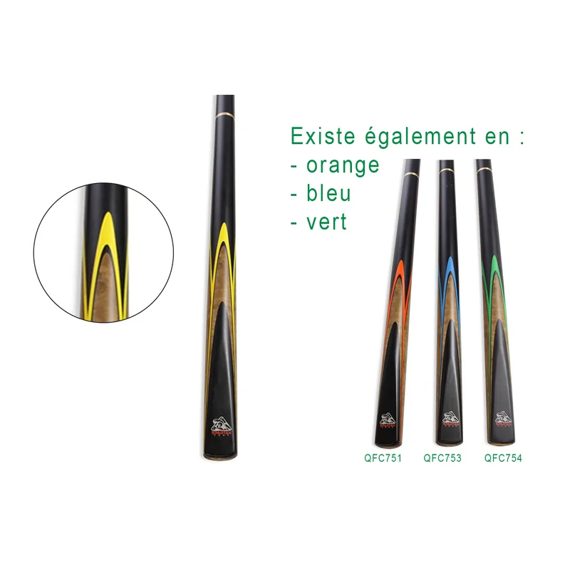 Queue billard snooker Spartan Fury Jaune - QFC752