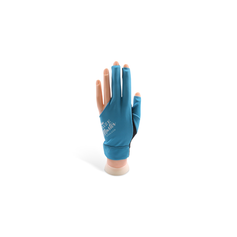Gant de billard Baize Master Bleu taille M pour Gaucher (main droite) - BM017GM