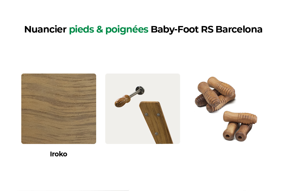 Baby foot design RS3, RS Barcelona blanc