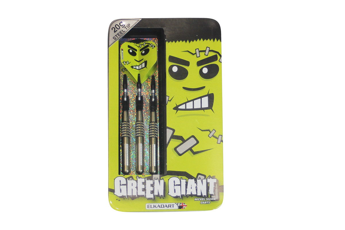 Set de 3 Fléchettes Green Giant pointe Acier - 20 grammes