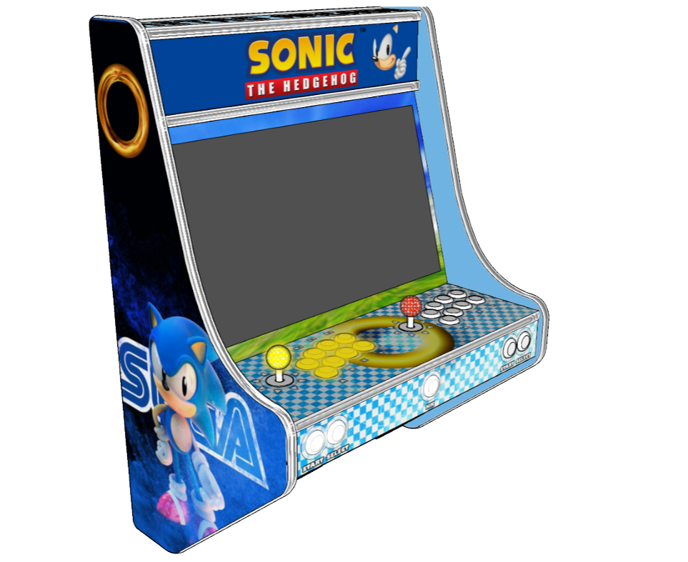 Borne d'Arcade Murale Sonic