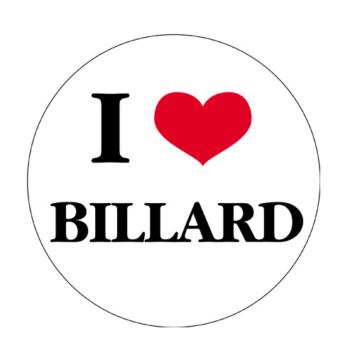 Sticker I Love Billard
