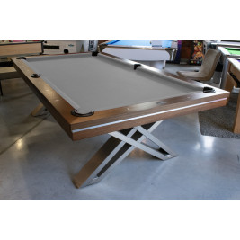 Billard US Pierce Bois finition Noyer 8ft (Modèle d'exposition) Plateaux table en option
