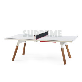 Table de Ping Pong You and Me 180 Convertible Coloris Blanc