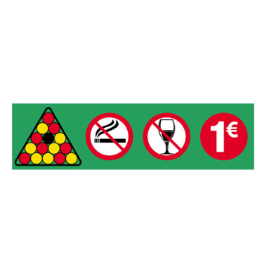Sticker Placement billes 1 euros