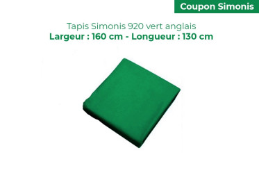 Coupon de Tapis Simonis 920 Vert Anglais - 160 cm x 130 cm