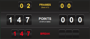 Maximum Break Snooker
