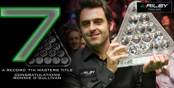 Ronnie vainqueur des Masters pour la 7éme fois