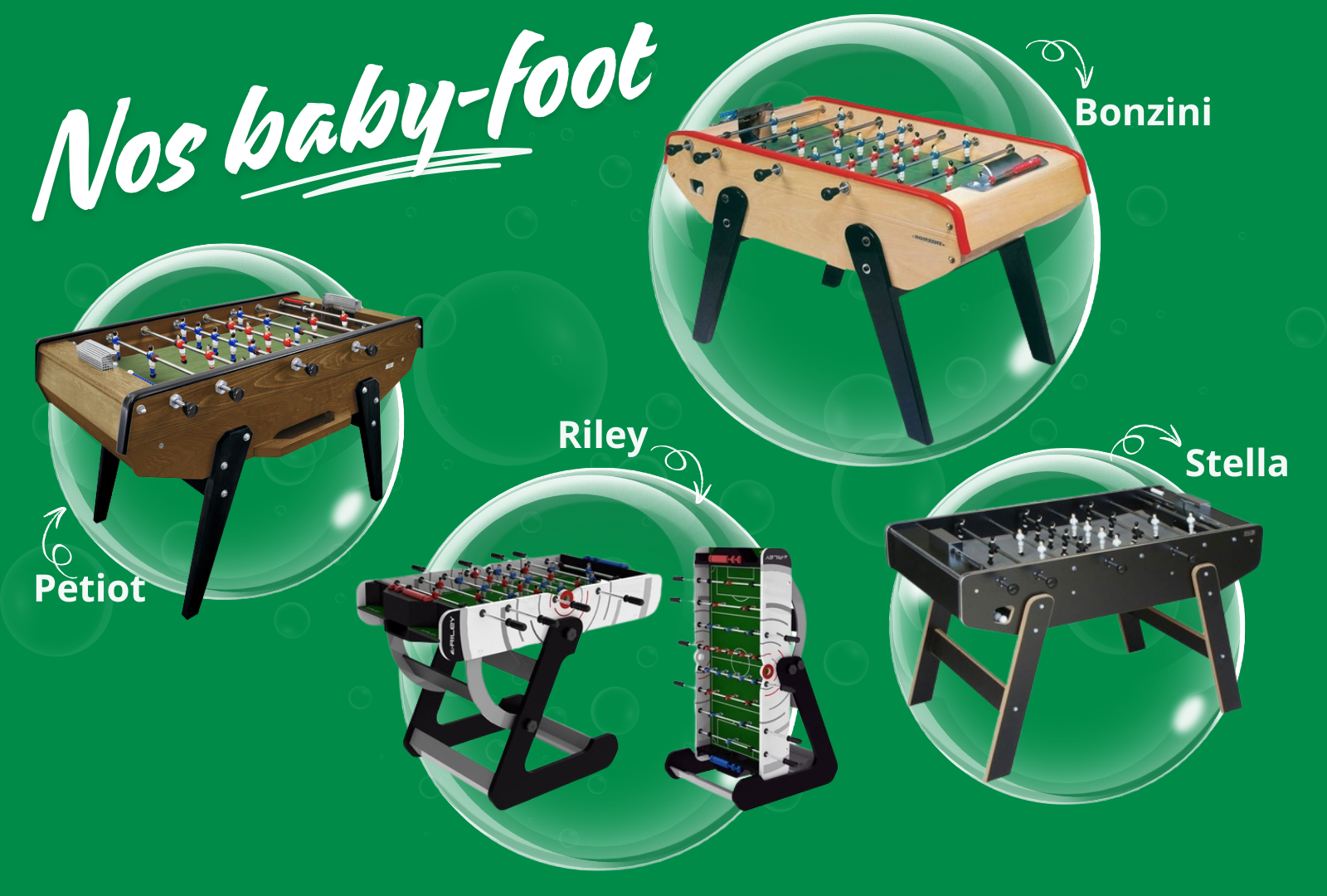 Les différentes gammes de Baby-Foot chez Supreme.fr